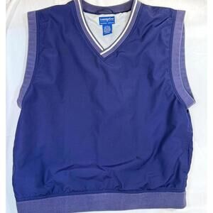 Lonestar Gear Pullover Jacket Mens Large Blue‎ Vest Golf Windbreaker